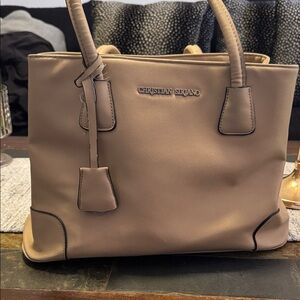 Christian Siriano Taupe Tote Bag